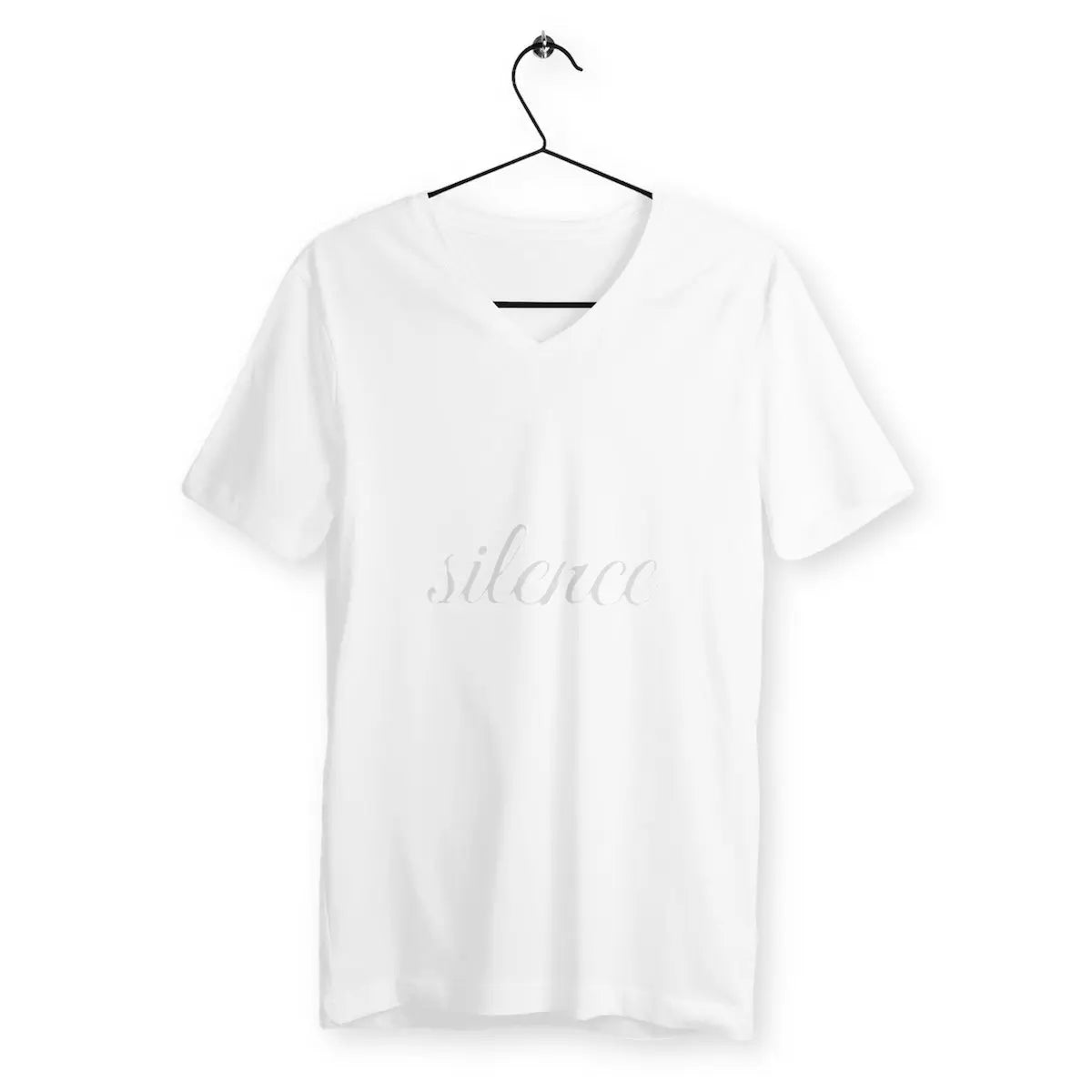 T-shirt Homme Col V - face_blanc